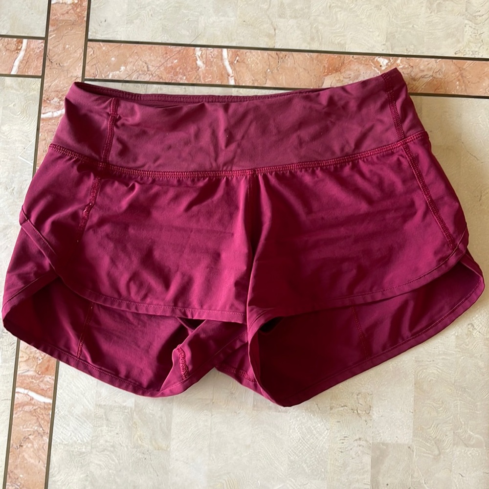 LuluLemon Burgundy Shorts